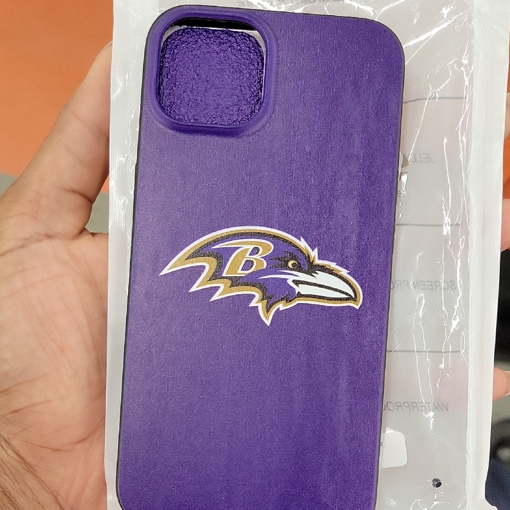 NFL RAVENS Purple iPhone 14 Case with Logo